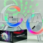 Лампа ночник с колонкой и беспроводной зарядкой G-Smart Light Sound Mini Machine + Диско шар G-2688A